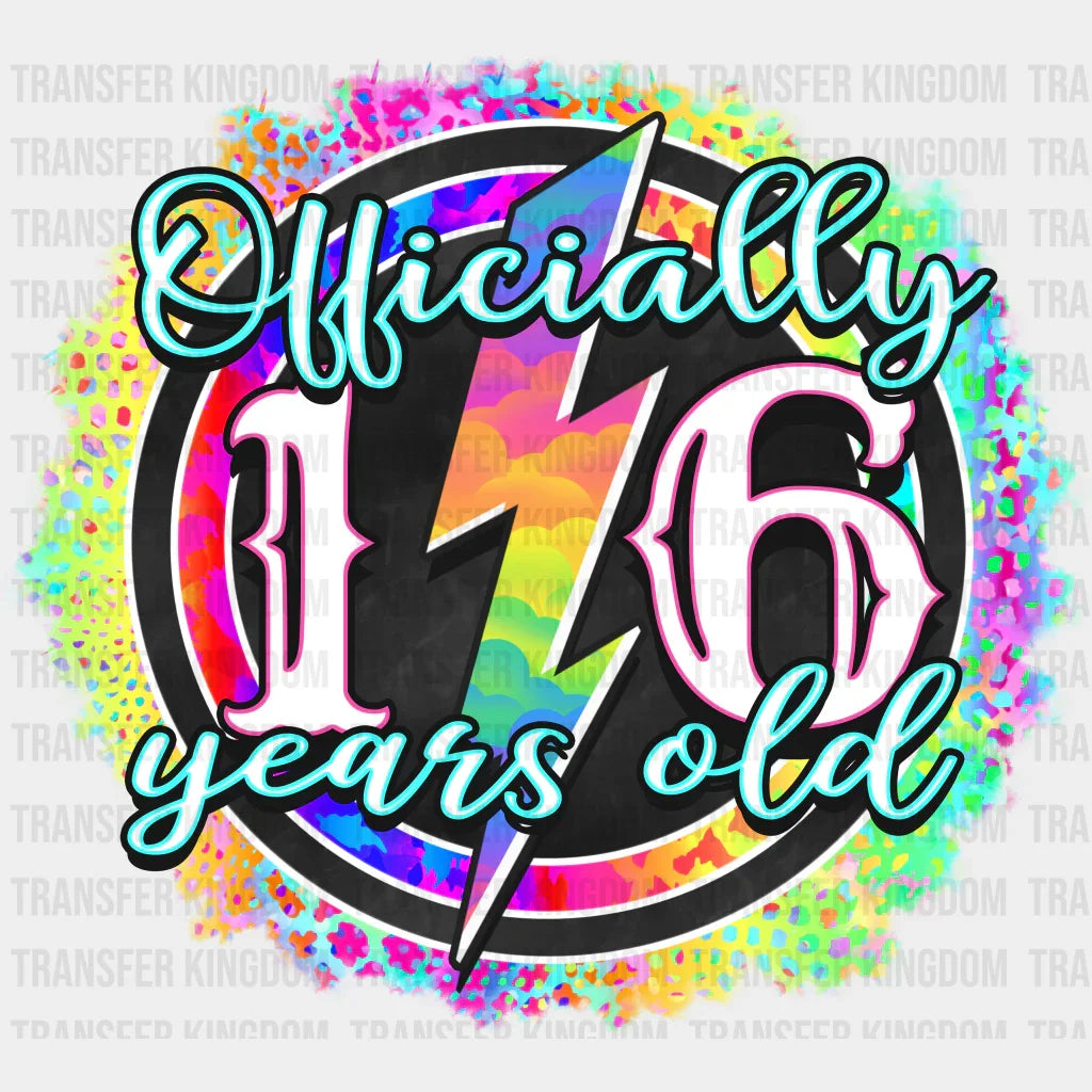 Officially 16 Years Old - Sweet Dtf Transfer