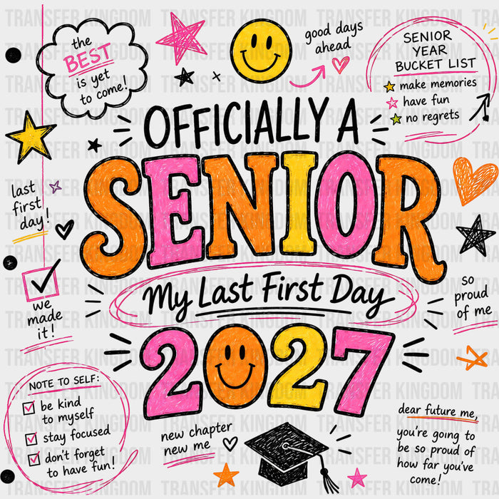 Officially A Senior - Senior DTF Transfers