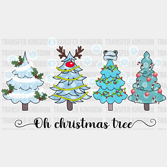 Oh Christmas Tree - Winter Iron On Dtf Transfer Unisex S & M (10’’) / Light Color Design See Imaging