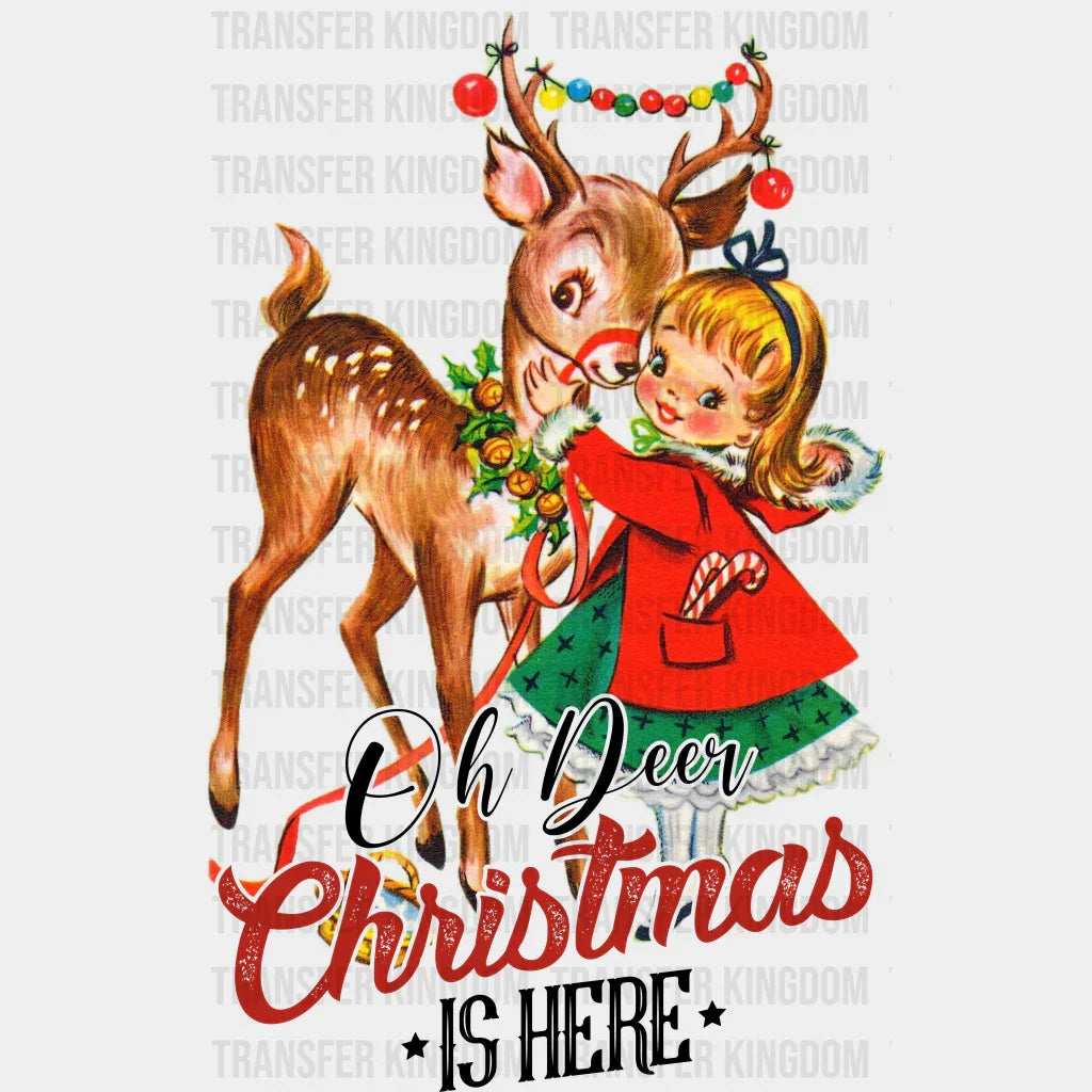 OH DEER CHRISTMAS Christmas Design, Dtf Heat Transfer - Transfer Kingdom