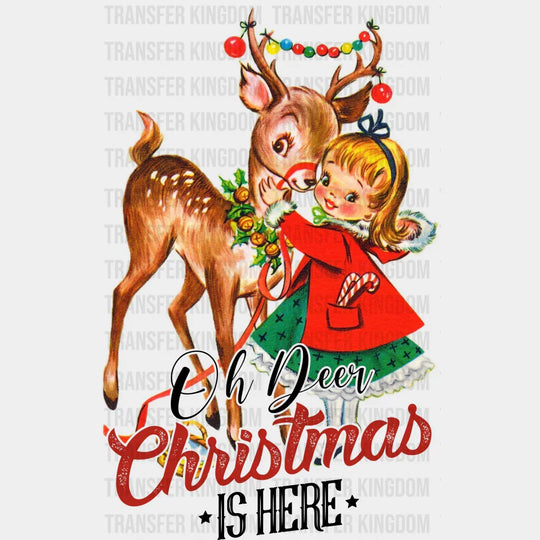 OH DEER CHRISTMAS Christmas Design, Dtf Heat Transfer - Transfer Kingdom