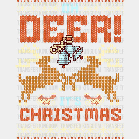Oh Deer It’s Christmas - Christmas DTF Transfer