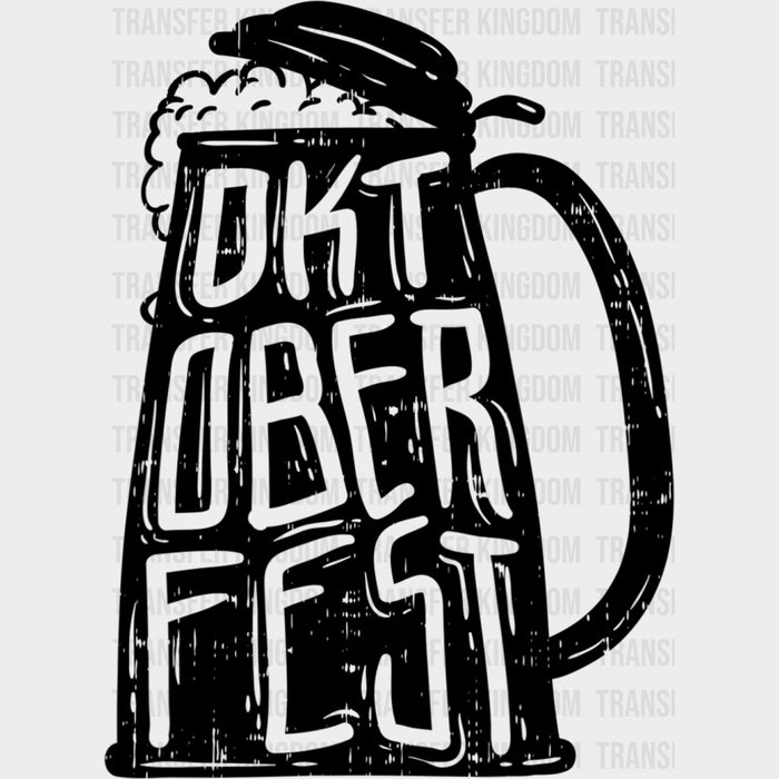 Oktoberfest Beer Stein B&W - Oktoberfest DTF Transfers