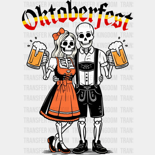 Oktoberfest Skeletons - Oktoberfest DTF Transfer