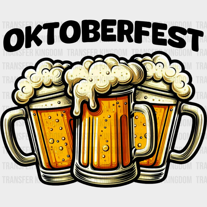 Oktoberfest, Three Beers - Oktoberfest DTF Transfers