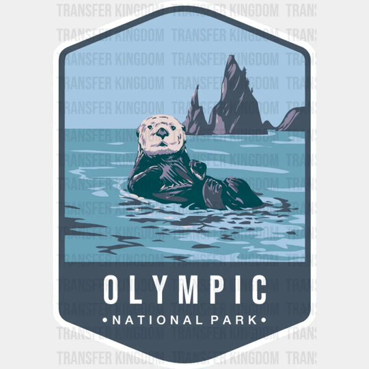Olympic National Park Colorful Design - National Parks DTF Transfer
