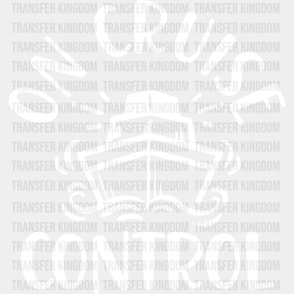 On Cruise Control - Family Dtf Heat Transfer Unisex S & M (10’’) / Light Color Design See Imaging