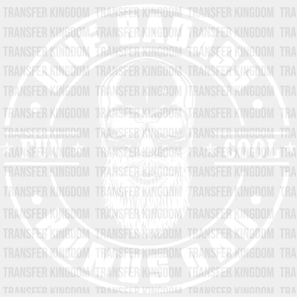 One Badass Bonus Dad - Father’s Day Dtf Heat Transfer Unisex S & M (10’’) / Light Color