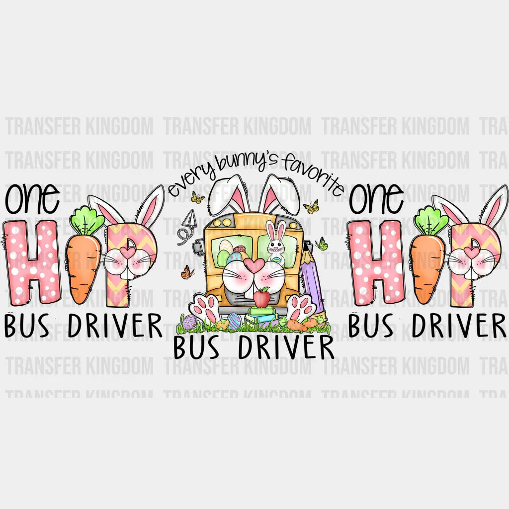 One Hip Bus Driver Easter UV DTF Transfer Cup Wrap UV DTF Sticker - Transfer Kingdom