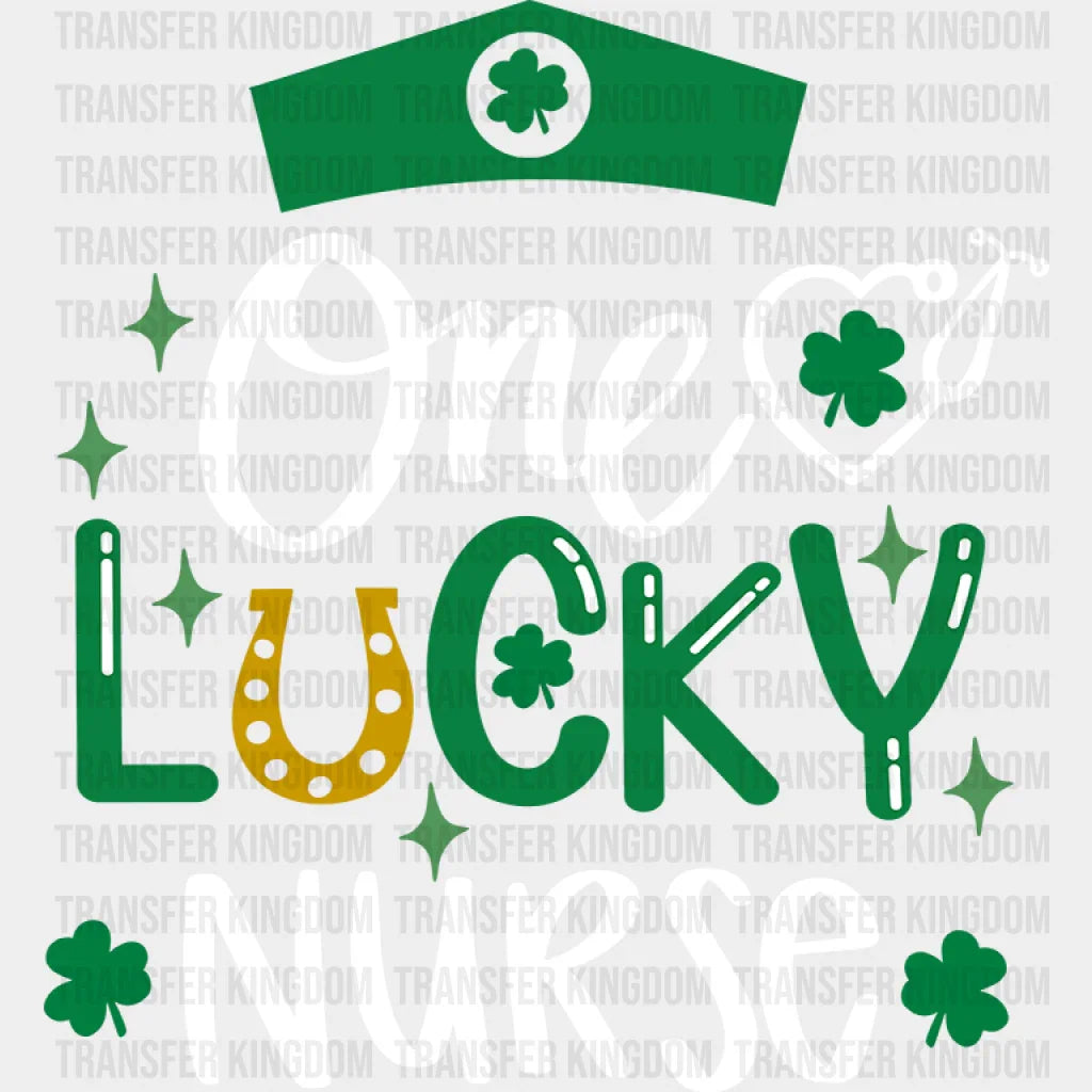 One Lucky Teacher St. Patrick's Day Design - DTF heat transfer - Transfer Kingdom