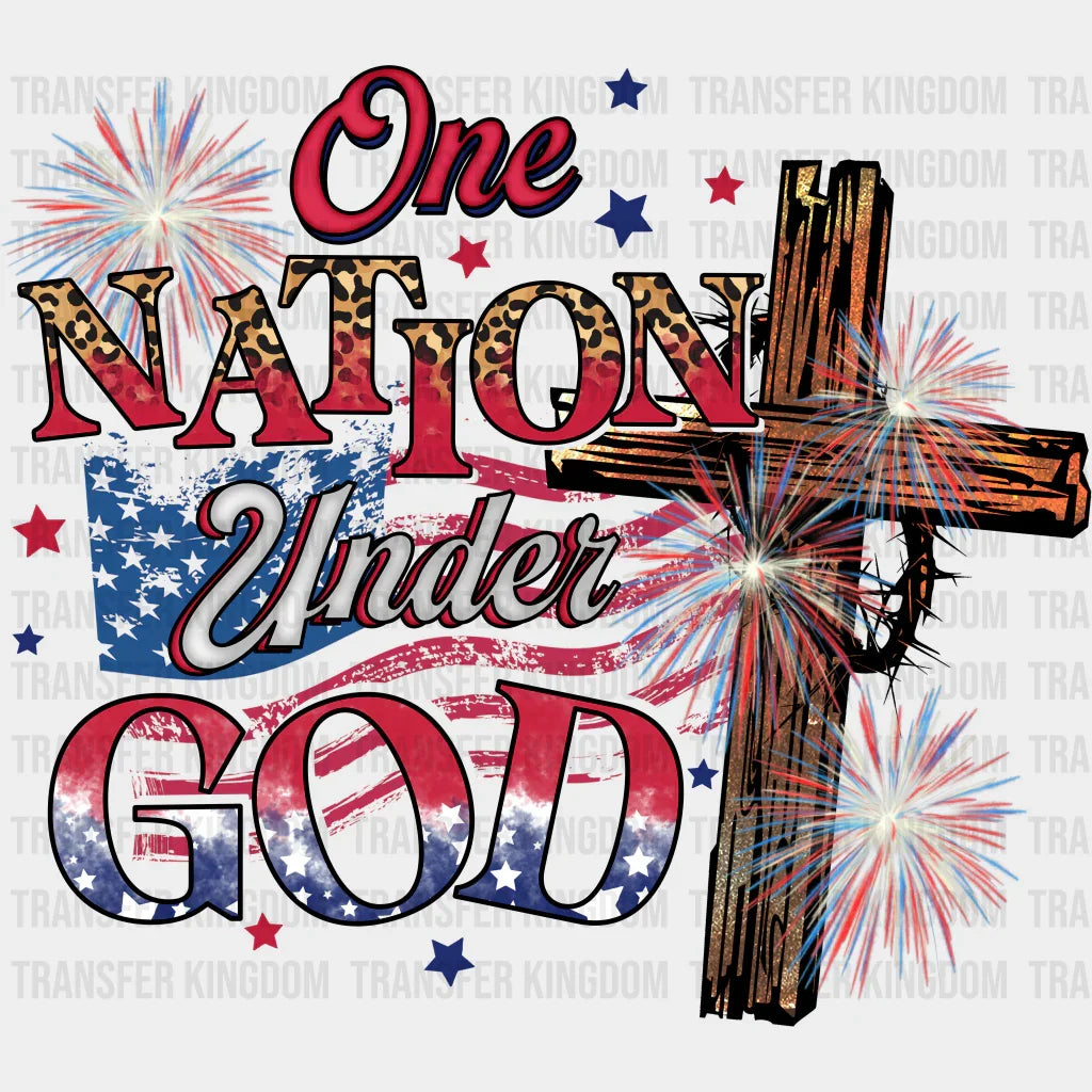 One Nation Under God 4Th Of July Dtf Transfer