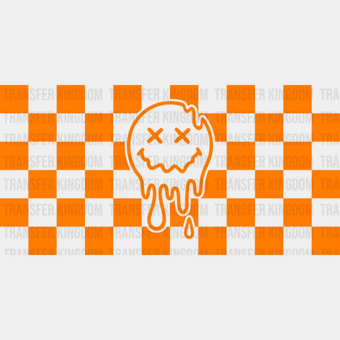 Orange Smiley UV DTF Transfer Cup Wrap UV DTF Sticker