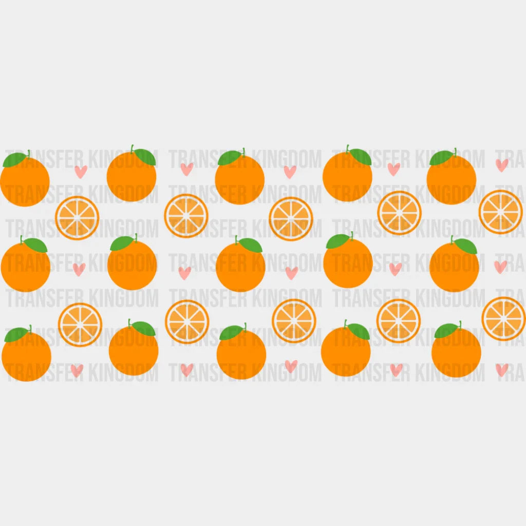 Oranges - General Cup Wrap UV Sticker Permanent UV DTF Decal UVDTF