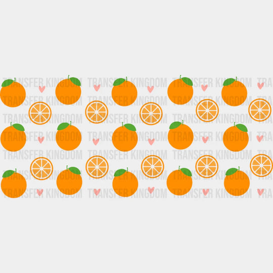 Oranges - General Cup Wrap UV Sticker Permanent UV DTF Decal UVDTF