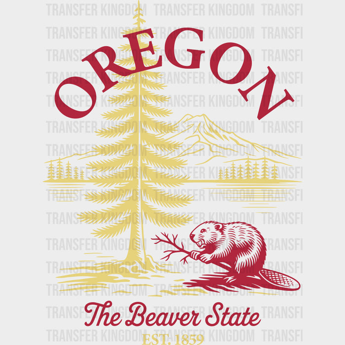Oregon The Beaver State - States & Cities DTF Transfer