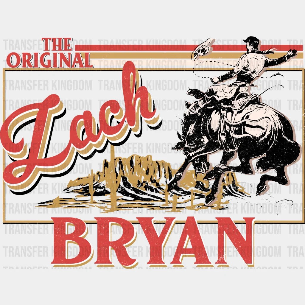 Original Zach Bryan Design - Dtf Heat Transfer