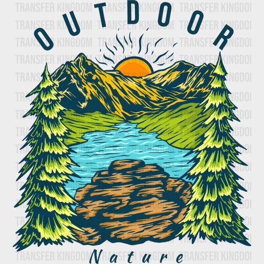 Outdoor Nature - Hiking DTF Transfers Adult Unisex - S & M (10’’) / Dark Color Design (See Imaging)