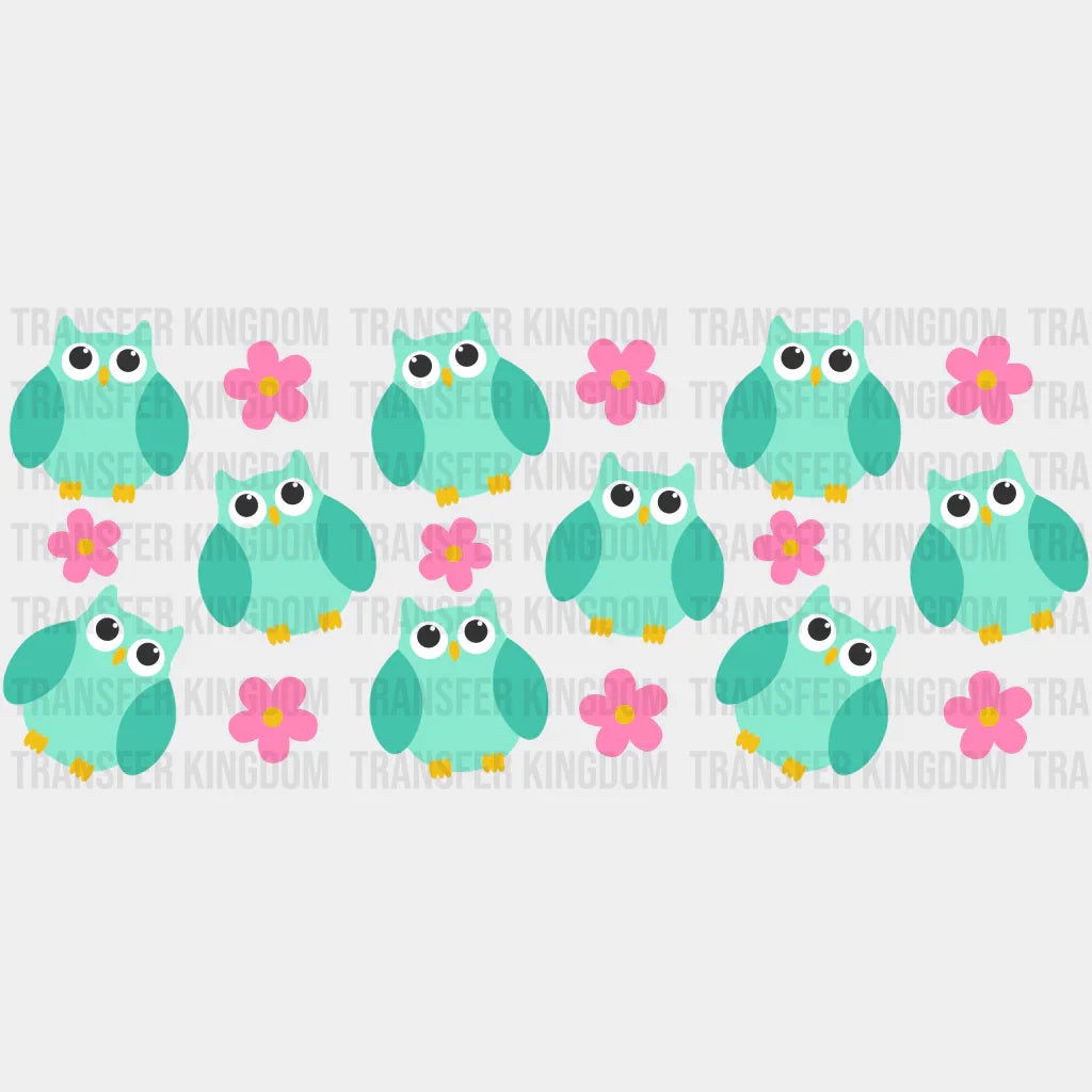 Owl Uv Dtf Transfer Cup Wrap Sticker