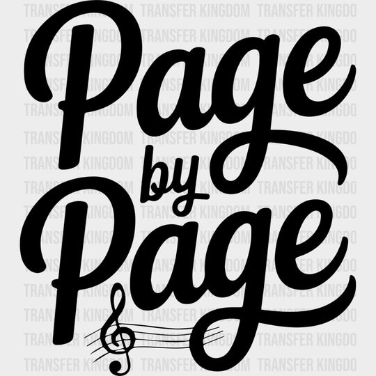 Page By Page - Music DTF Transfers transfer-kingdom Dark Color Design (See Imaging)