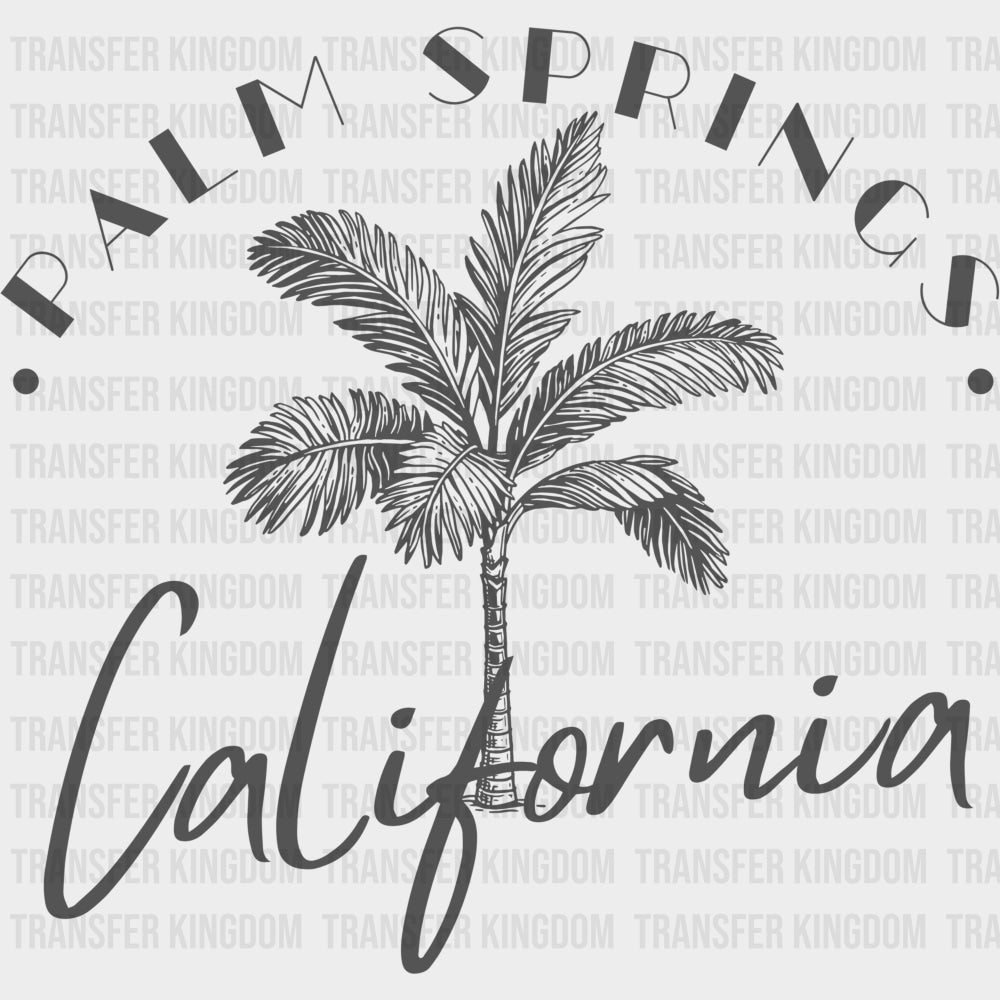 Palm Springs, California - Surfing DTF Transfers transfer-kingdom Dark Color Design (See Imaging)