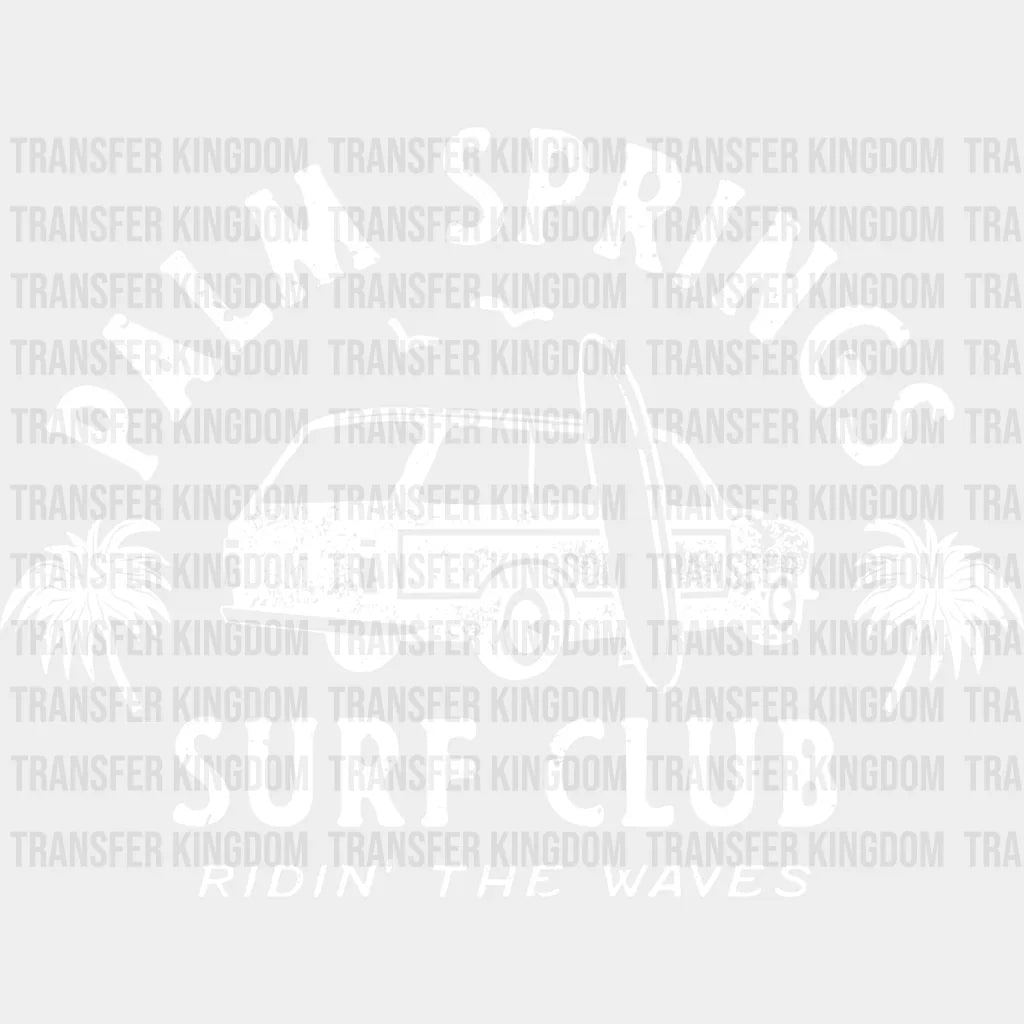 Palm Springs Surf Club Design - Surfing Dtf Transfer