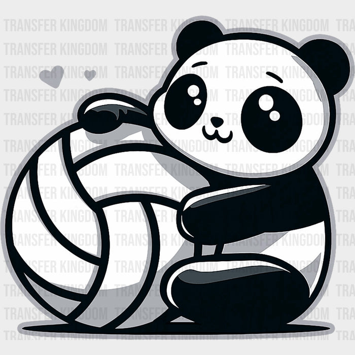 Panda & Volleyball - Volleyball DTF Transfers