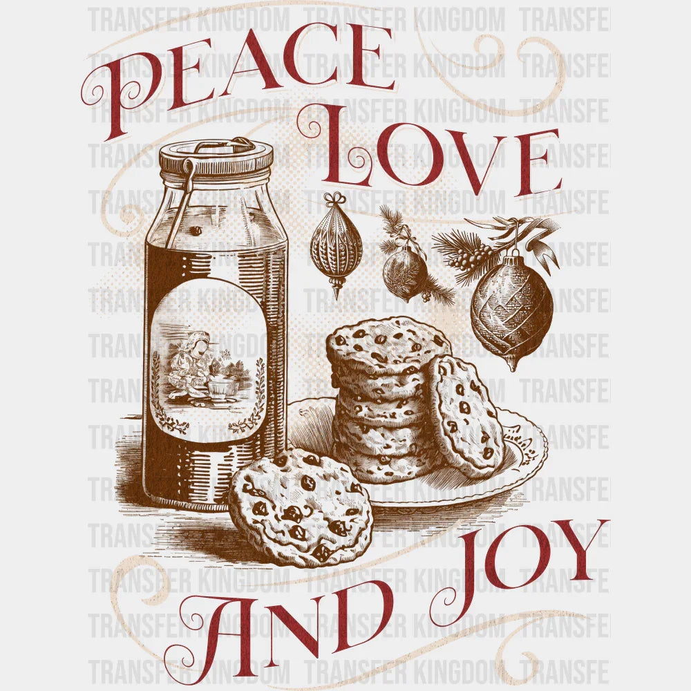 Peace Love And Joy - Christmas DTF Transfer