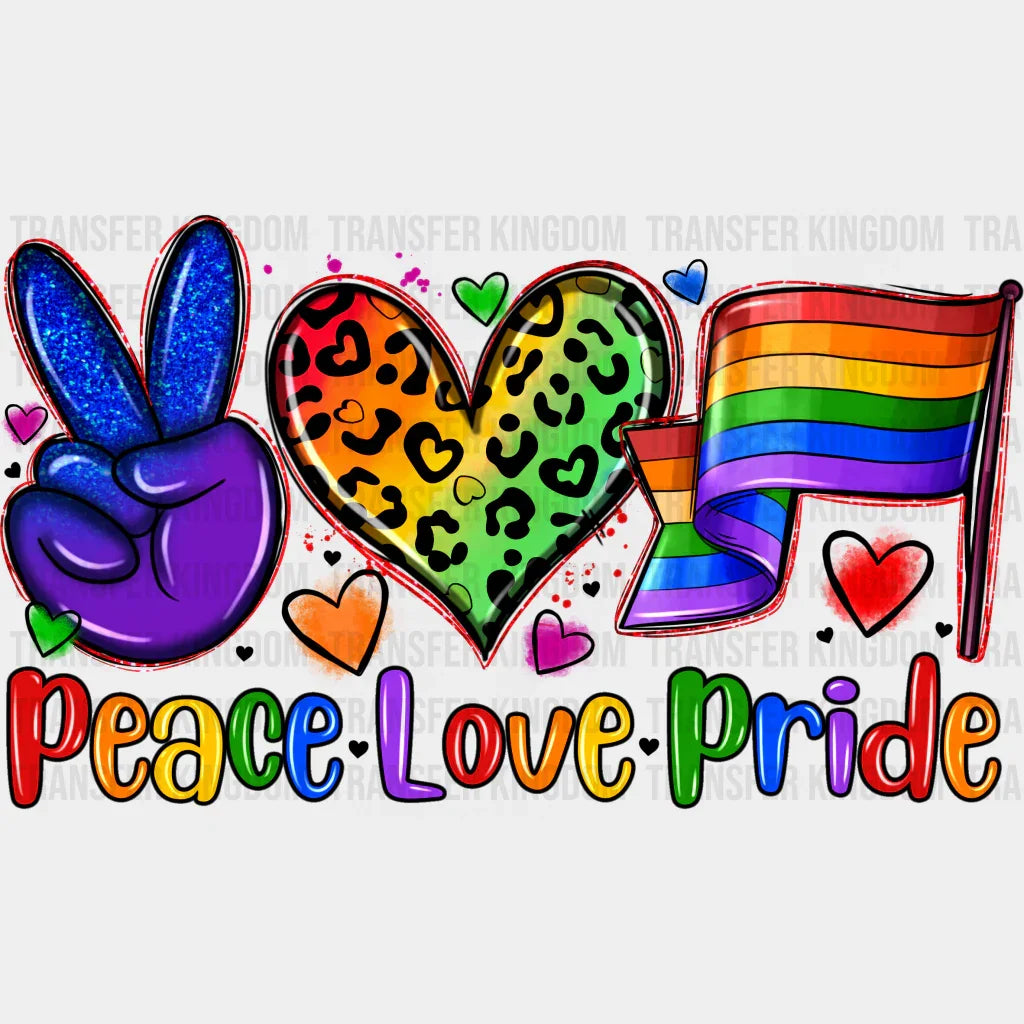 Peace Love Pride - Month Dtf Heat Transfer