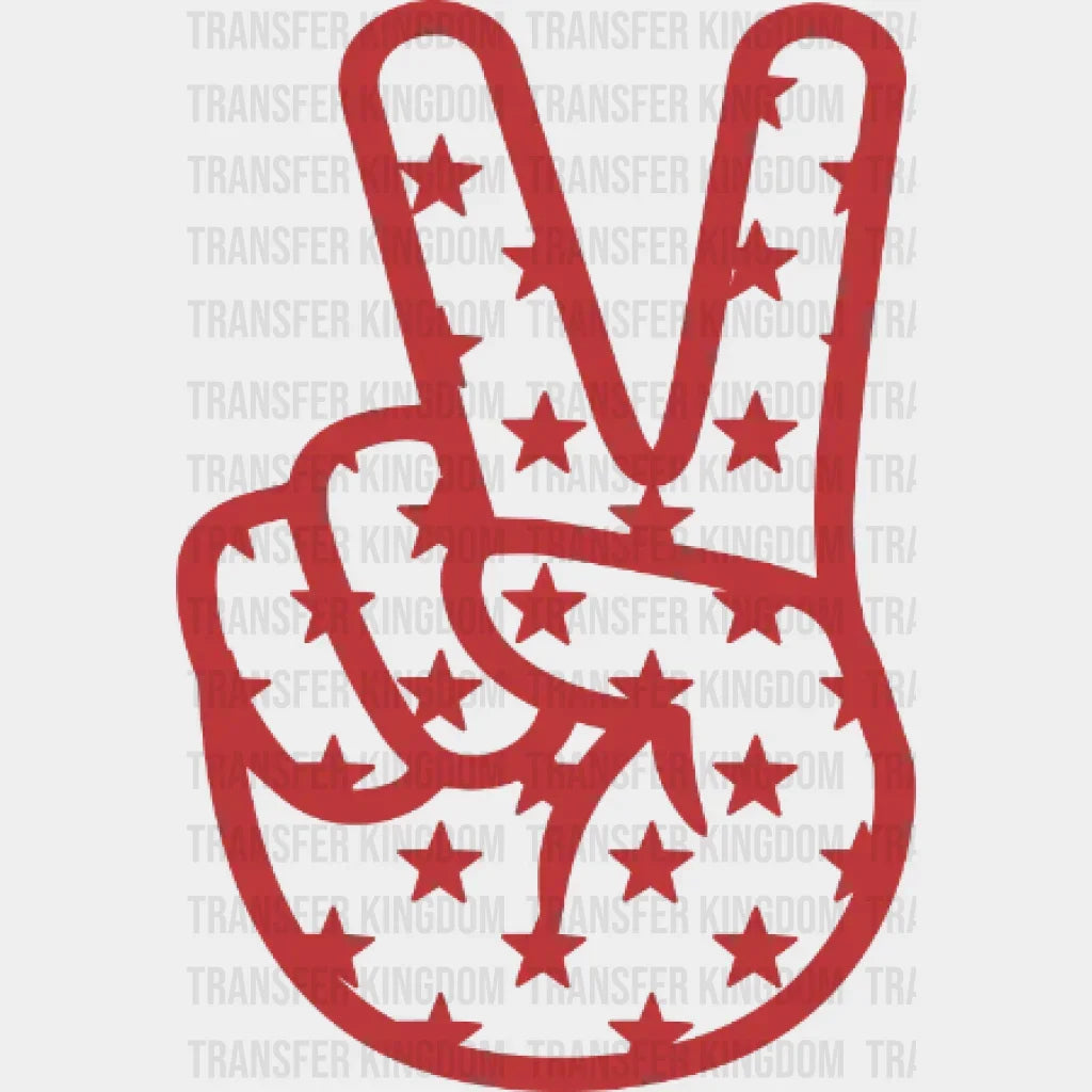 Peace Sign Dtf Transfer