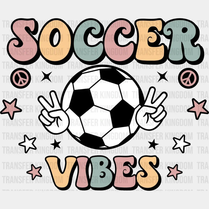 Peace Soccer Vibes DTF Transfer