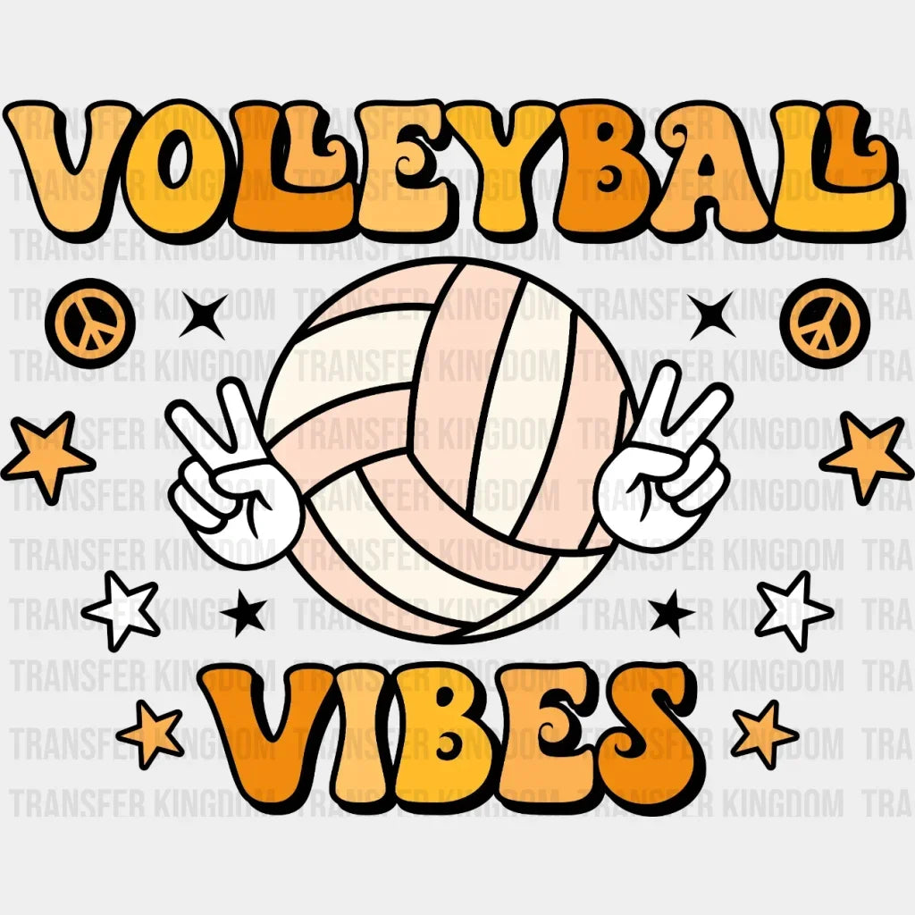 Peace Volleyball Vibes Dtf Transfer