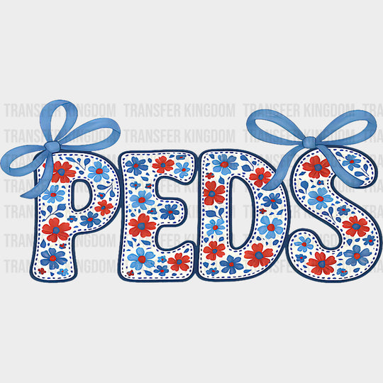 Peds, Blue Ribbons - Pediatric Nurse DTF Transfers transfer-kingdom