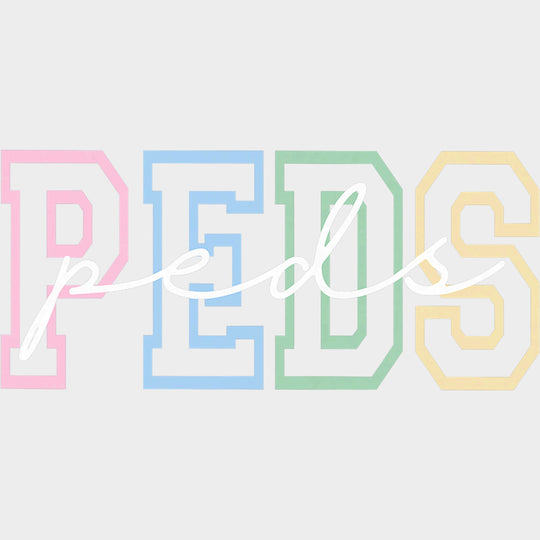 Peds - Pediatric Nurse DTF Transfers transfer-kingdom Light Color Design (See Imaging)