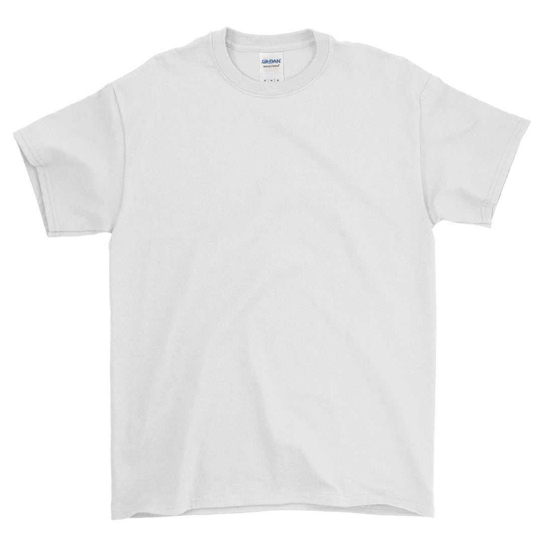 Plain white t-shirt on a white background