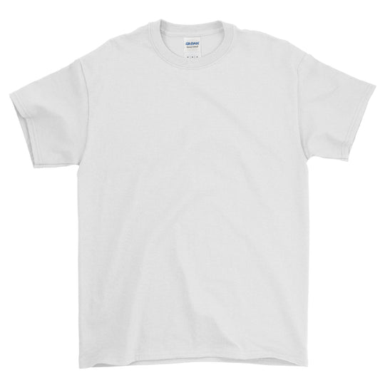 Plain white t-shirt on a white background