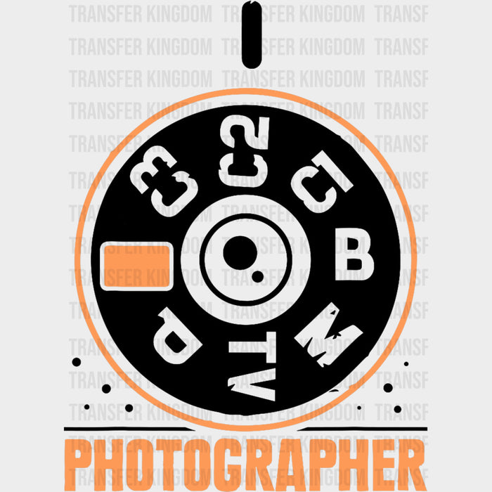 Photographer, Camera Dial - Photography DTF Transfers