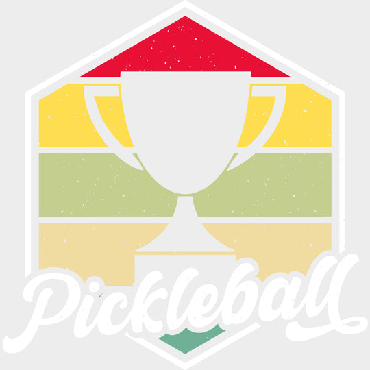 Pickleball Hexagon Cup - Pickleball DTF Transfers Adult Unisex - S & M (10’’) / Light Color Design (See Imaging)