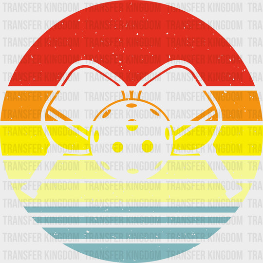 Pickleball Red Orange Blue - Pickleball DTF Transfers