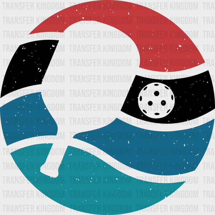 Pickleball Wavy Ball - Pickleball DTF Transfers