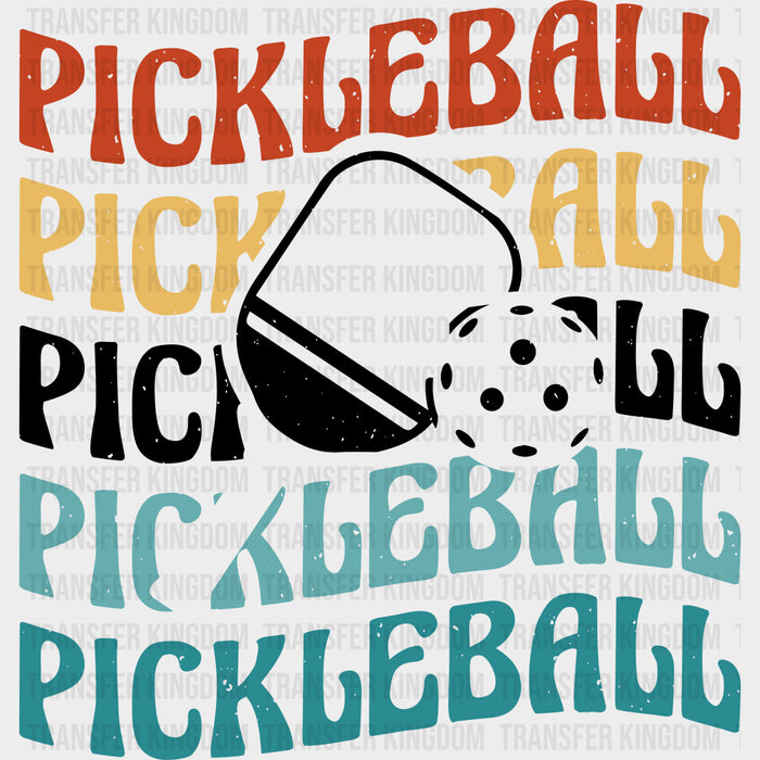 Pickleball Wavy - Pickleball DTF Transfers