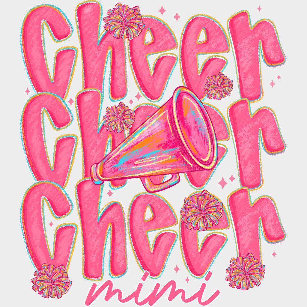 Pink Cheer Family Selection - Cheerleading DTF Transfers Adult Unisex - S & M (10’’) / Mimi (See Imaging)