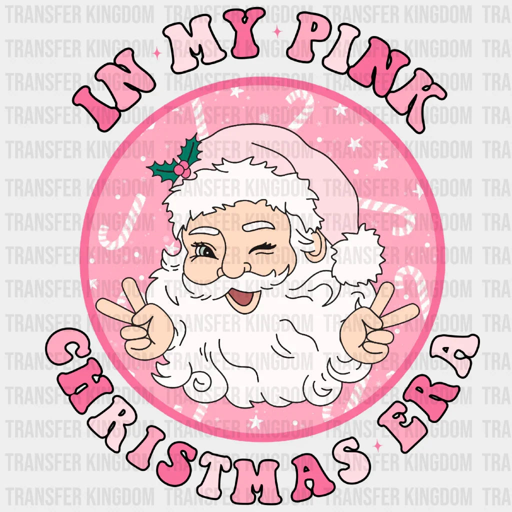 Pink Christmas Christmas Design - Dtf Heat Transfer