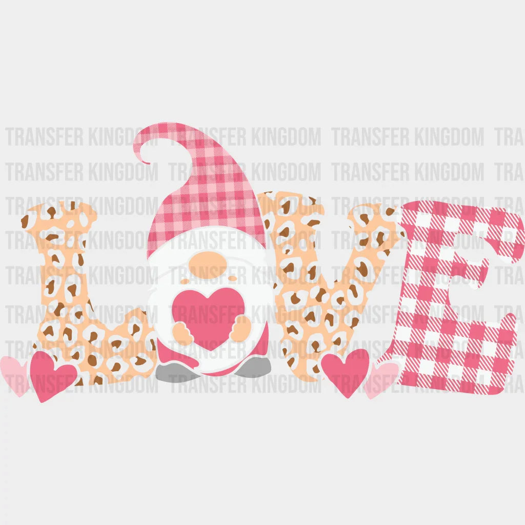 Pink Love Gnomies - Dtf Heat Transfer