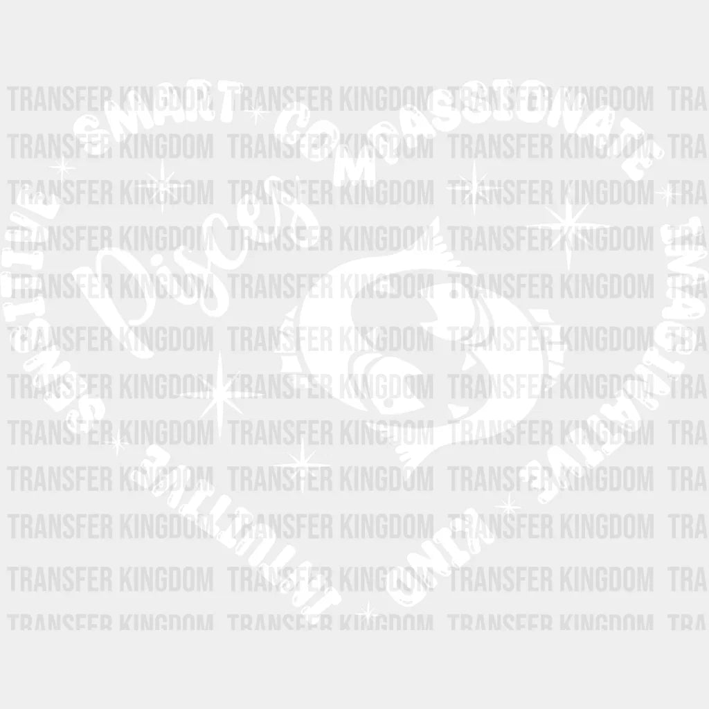 Pisces Heart Design - Zodiac & Horoscopes Dtf Heat Transfer Unisex S M (10’’) / Light Color See