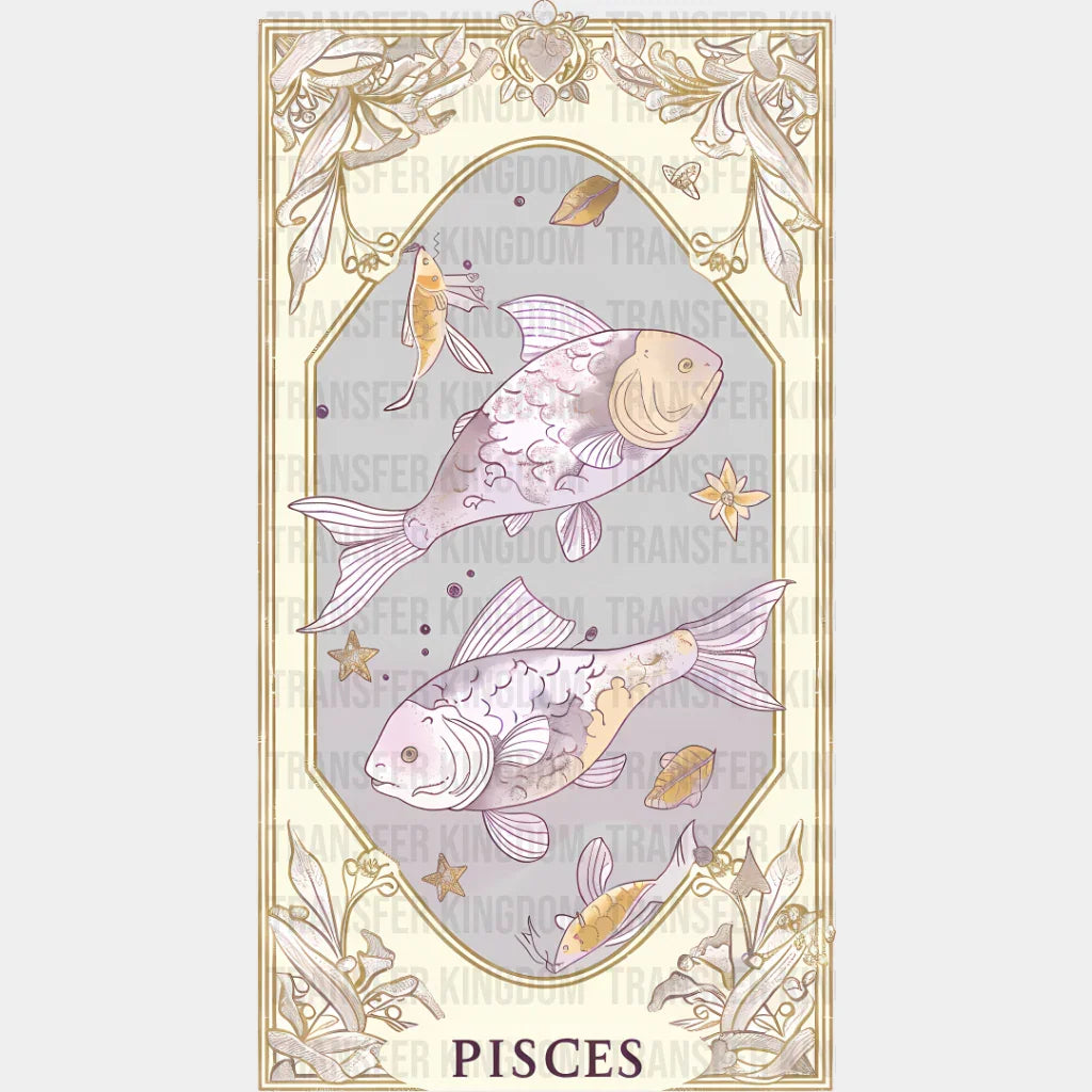 Pisces Tarot Card - Zodiacs & Horoscopes Dtf Transfer