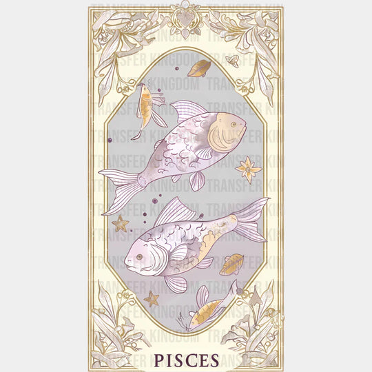 Pisces Tarot Card - Zodiacs & Horoscopes Dtf Transfer