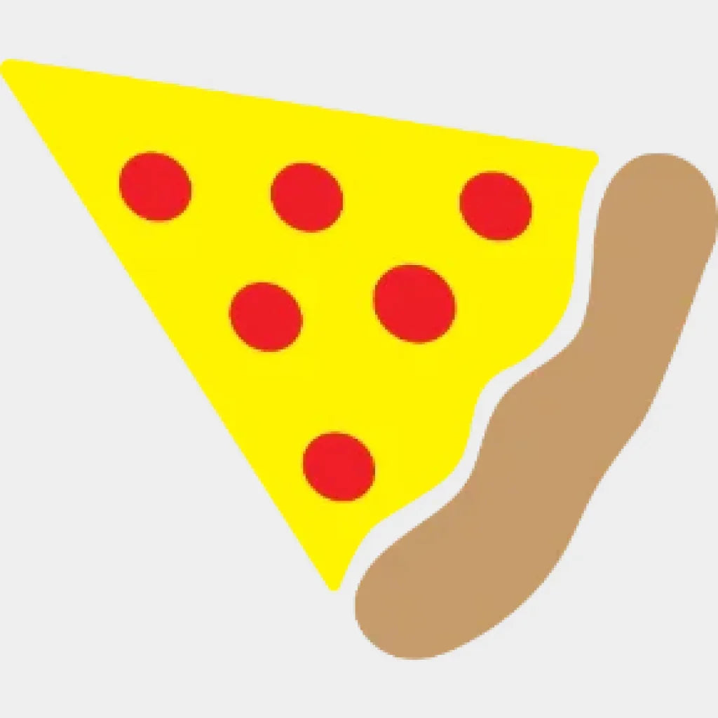 Pizza And Slice Couple Design - Dtf Heat Transfer