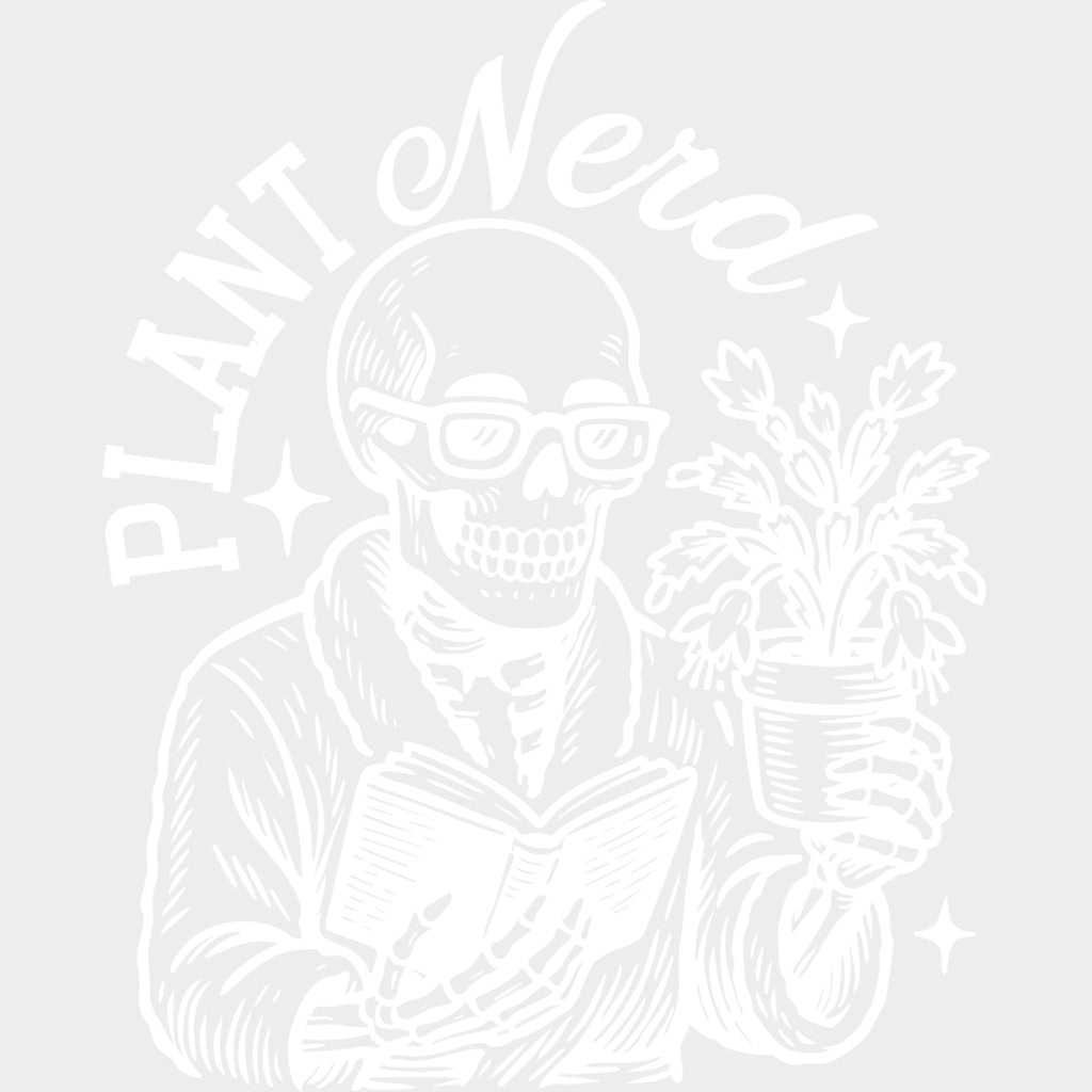 Plant Nerd - Plants DTF Transfers Adult Unisex - S & M (10’’) / Light Color Design (See Imaging)