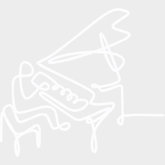 Playing Piano, Line Art - Music DTF Transfers transfer-kingdom Light Color Design (See Imaging)