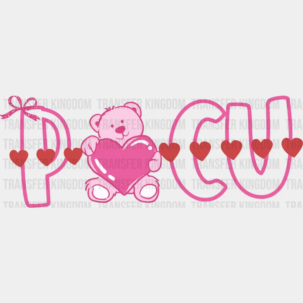 Pocu Valentines Day Design - Dtf Heat Transfer